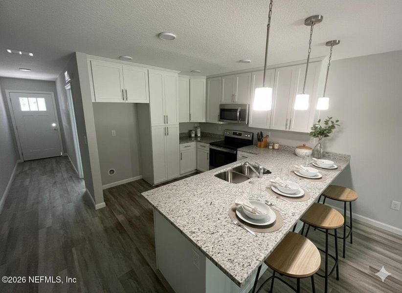 Furnished interior view inside a new home in , Jacksonville (Image 9).