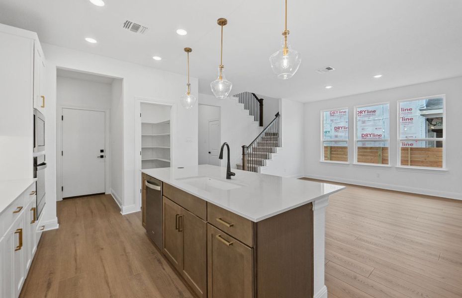 Furnished interior view inside a new home in Horizon Lake, Leander (Image 13).