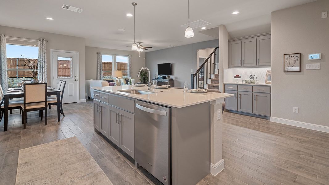 Furnished interior view inside a new home in Bluestem, Rhome (Image 10).