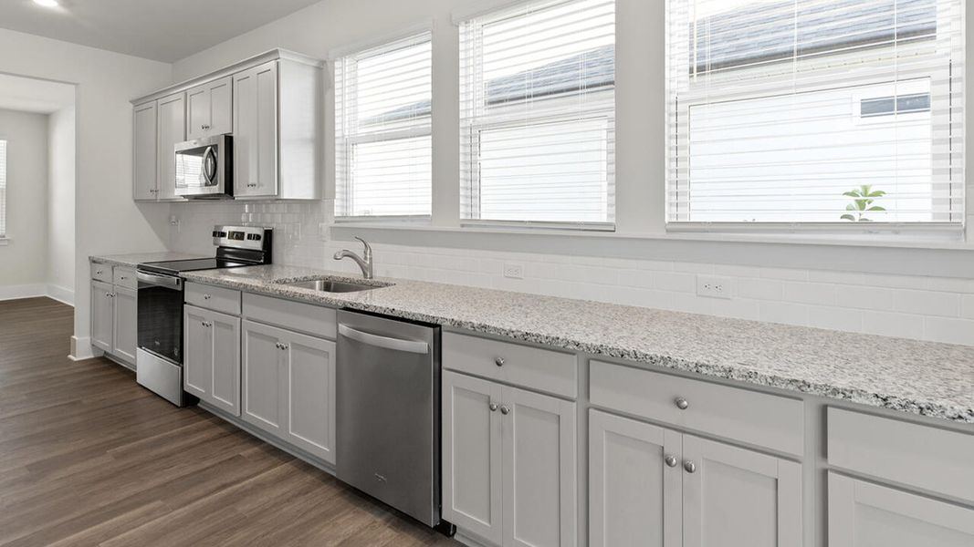 Furnished interior view inside a new home in Indigo Preserve, Leland (Image 10).