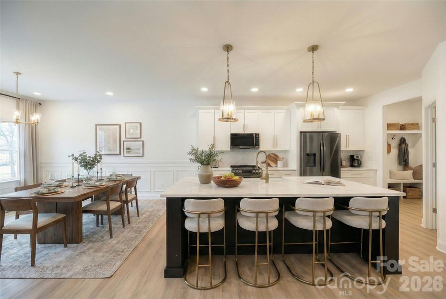 Furnished interior view inside a new home in , Salisbury (Image 10).