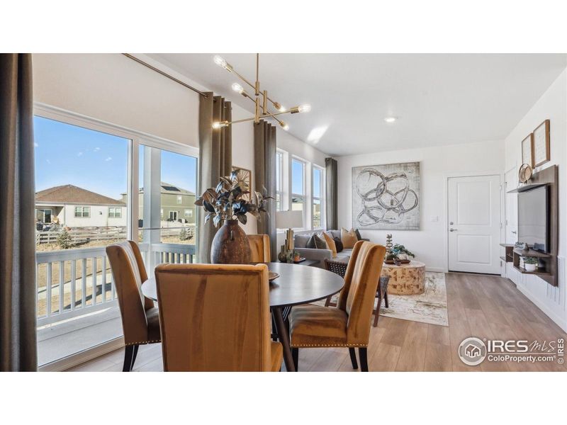 Furnished interior view inside a new home in Villas at Vantage, Berthoud (Image 4).