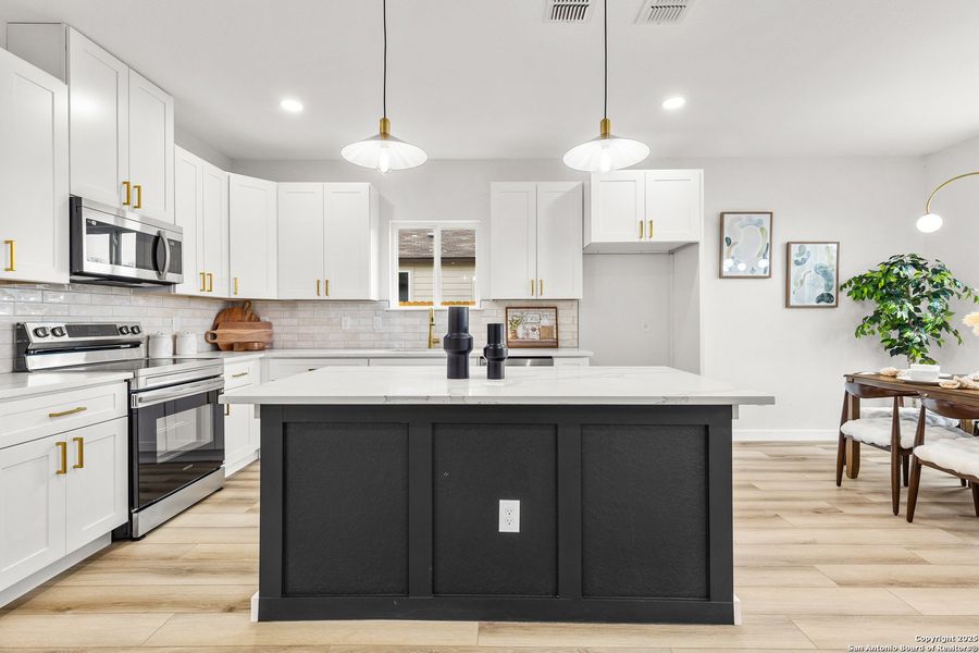 Furnished interior view inside a new home in , San Antonio (Image 14). Furnished interior view inside a new home in , San Antonio (Image 14).