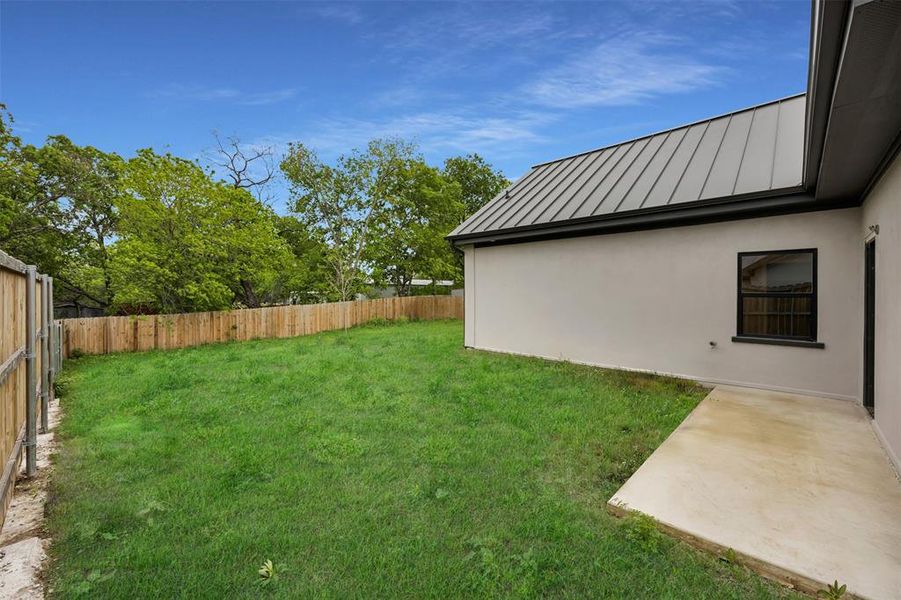 View of yard with a fenced backyard View of yard with a fenced backyard