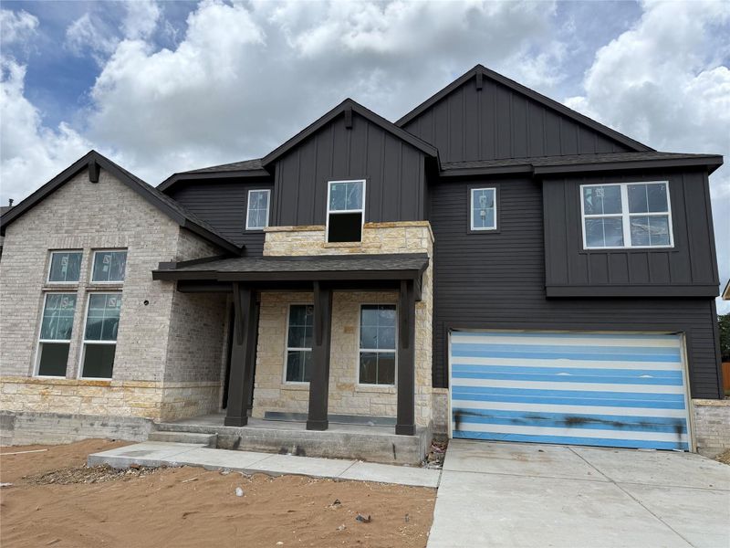 In-progress construction of a new home in Lariat, Liberty Hill, TX (Image 3). In-progress construction of a new home in Lariat, Liberty Hill, TX (Image 3).
