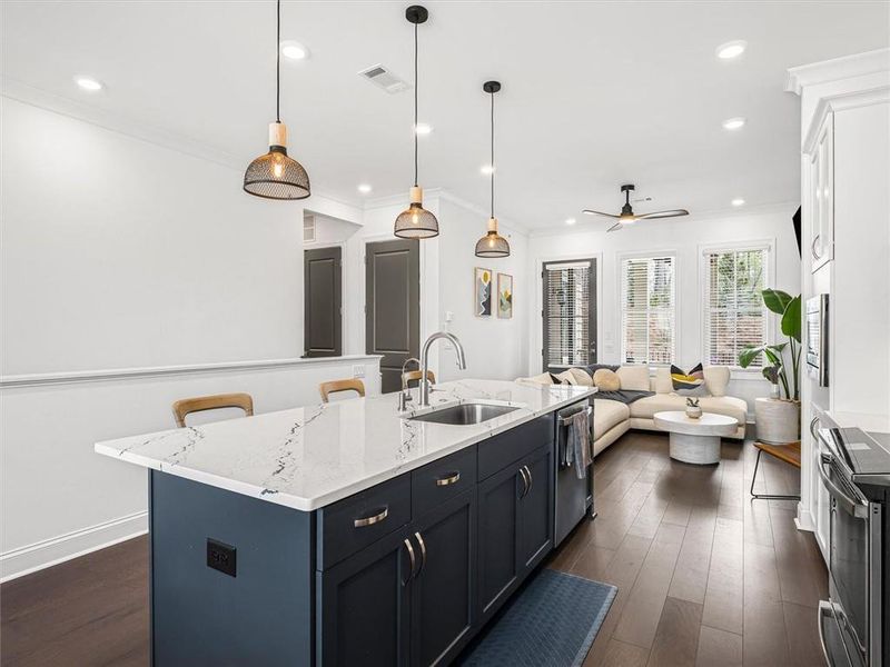 Furnished interior view inside a new home in , Norcross (Image 11).
