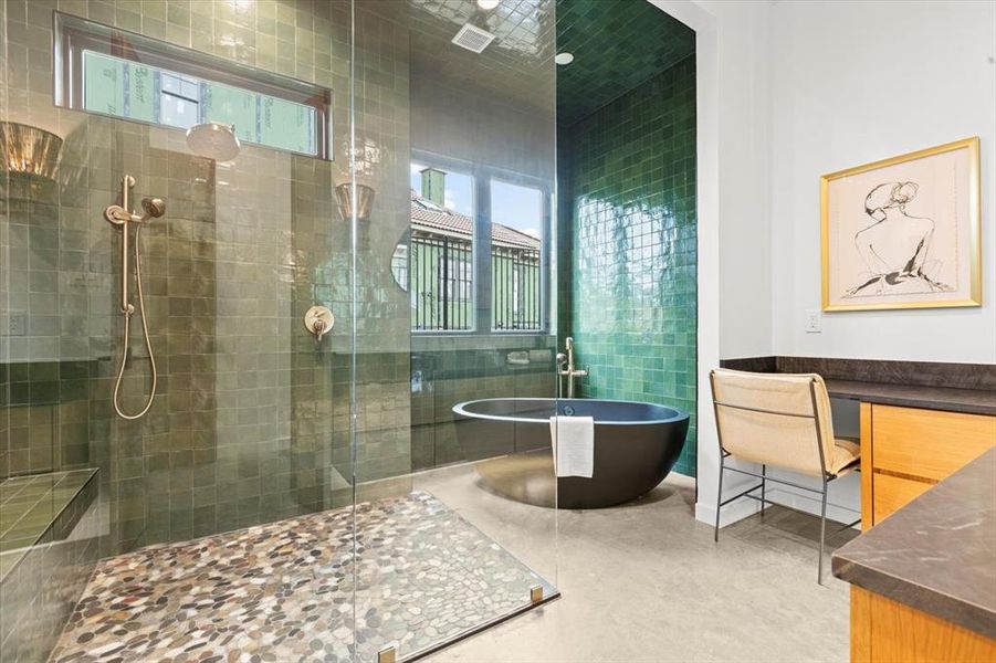 Furnished interior view inside a new home in , Aledo (Image 16).