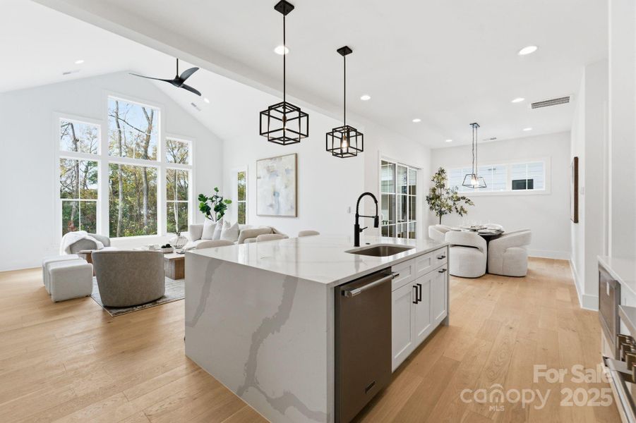 Furnished interior view inside a new home in , Charlotte (Image 9).