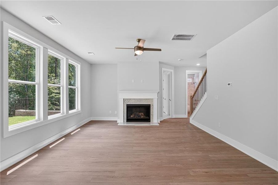 Spacious, unfurnished interior of a new home in The Manor at Gainesville Township, Gainesville (Image 22). Spacious, unfurnished interior of a new home in The Manor at Gainesville Township, Gainesville (Image 22).