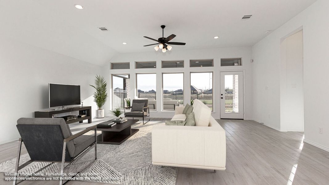 Representative furnished interior of a home built from the 2586W by Perry Homes in Ridgeline, McKinney (Image 4).