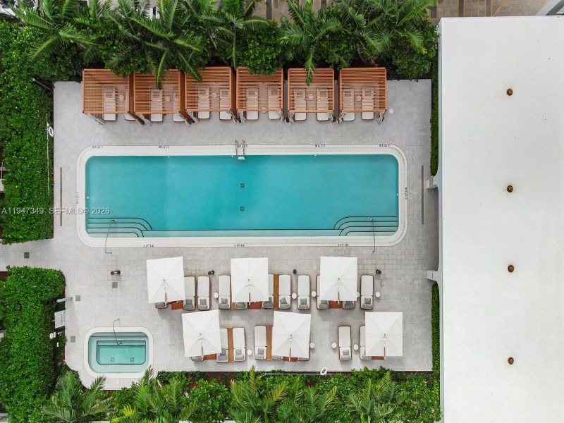 Exclusive rooftop pool