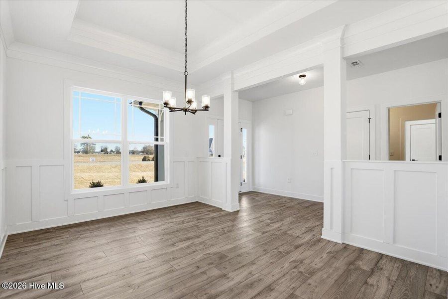 Spacious, unfurnished interior of a new home in Wood Creek Landing, Leland (Image 11). Spacious, unfurnished interior of a new home in Wood Creek Landing, Leland (Image 11).