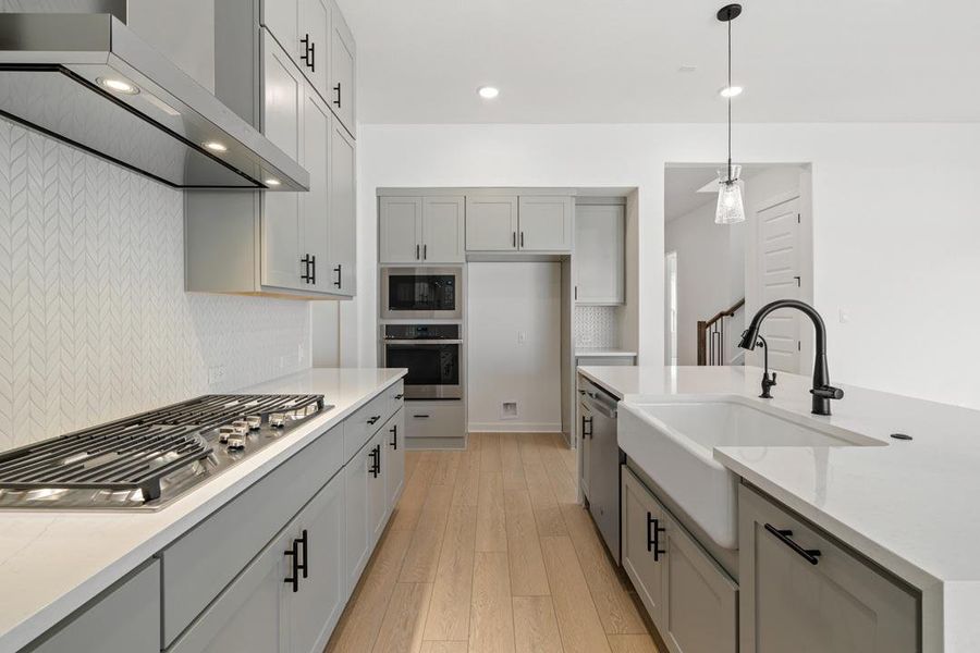 Furnished interior view inside a new home in Lariat, Liberty Hill (Image 9).