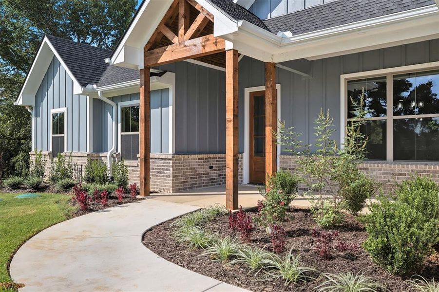 Exterior details and patio area of a home in , Lindale (Image 4). Exterior details and patio area of a home in , Lindale (Image 4).