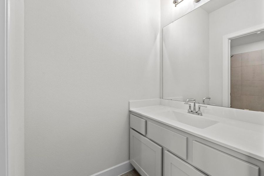 Furnished interior view inside a new home in Lariat, Liberty Hill (Image 18).