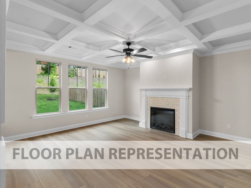 Family Room | Parkwood Plan by Ivey Homes