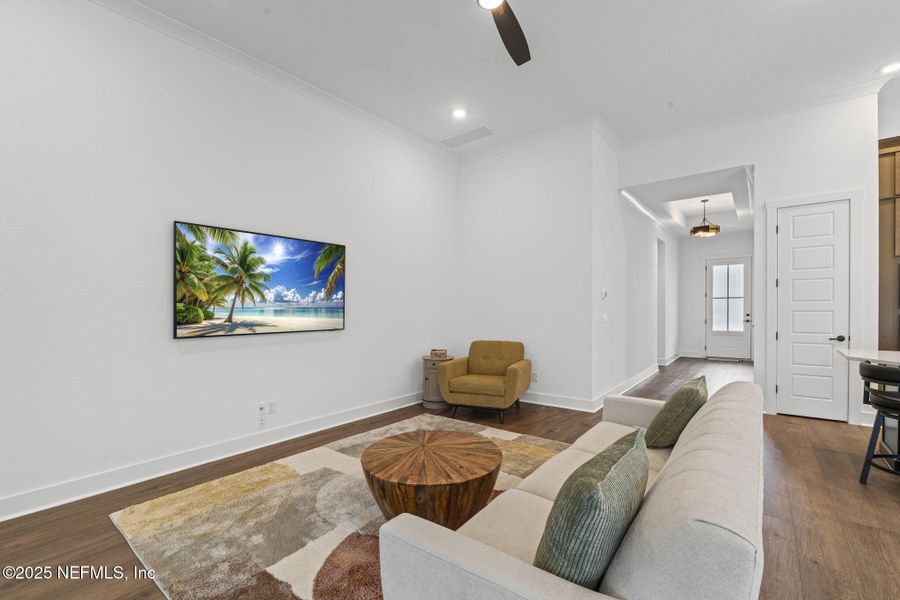 Furnished interior view inside a new home in Seven Pines 50' Rear Entry, Jacksonville (Image 17).