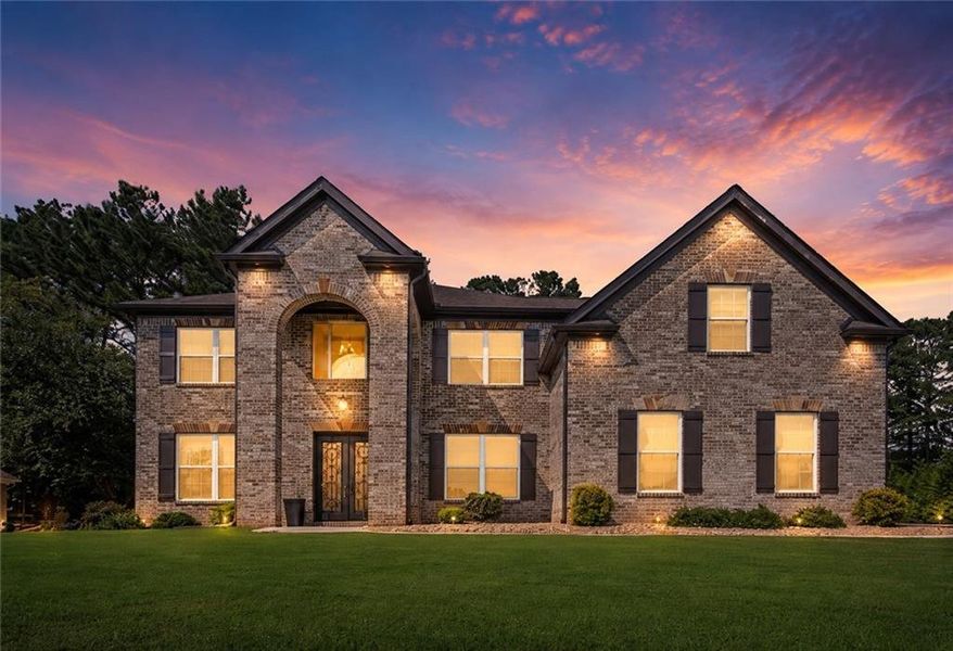 Front exterior of a new home in , Conyers, GA, highlighting curb appeal (Image 24).