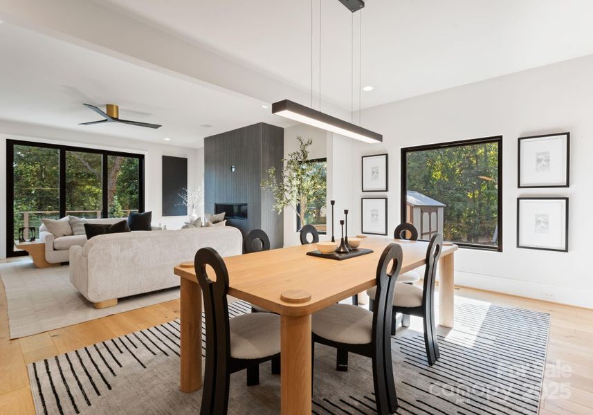 Furnished interior view inside a new home in , Charlotte (Image 9).