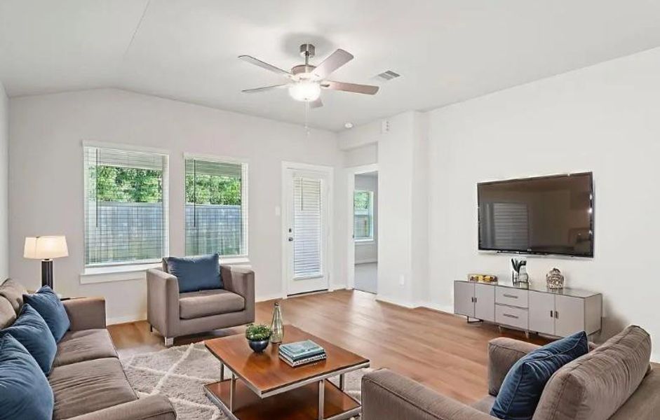 Photo is not of the actual home, but is an inspirational photo of builder’s model home and may depict options, furnishings, and/or decorator features that are not included