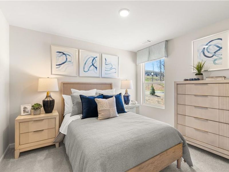 Furnished interior view inside a new home in The Bluffs, Canton (Image 13).