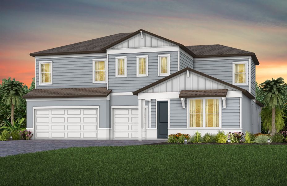 Representative exterior photo of a completed home built from the Merlot Grand by Pulte Homes in Spencer Glen, Riverview, FL (Image 19).