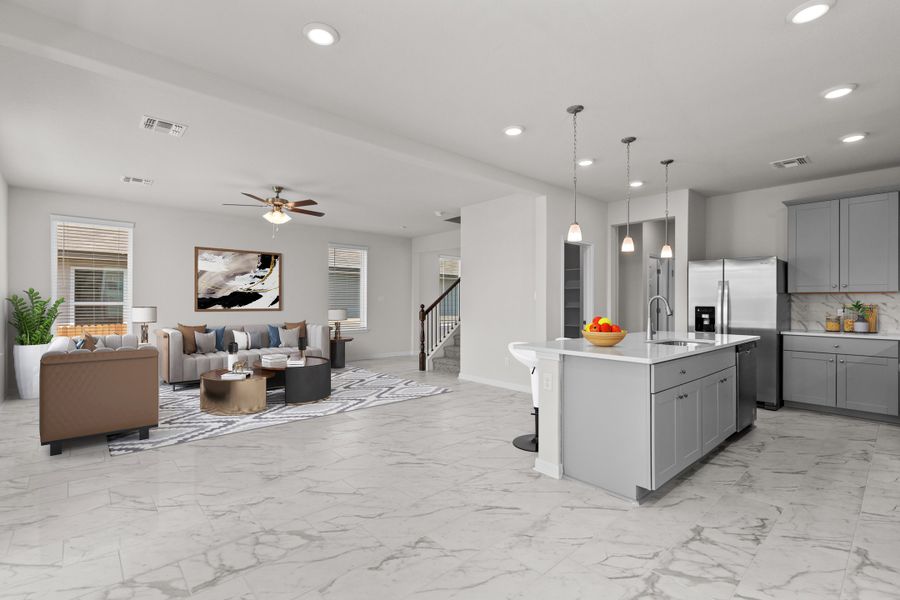 Furnished interior view inside a new home in Veranda: Classic, San Antonio (Image 8).