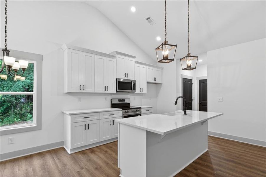 Furnished interior view inside a new home in , Silver Creek (Image 13).