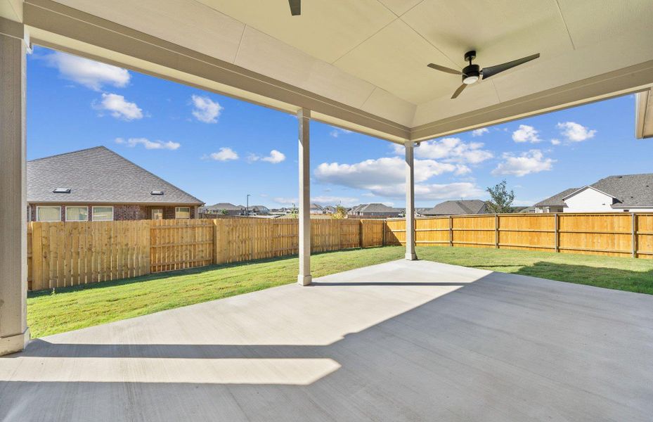 Exterior details and patio area of a home in 6 Creeks, Kyle (Image 3). Exterior details and patio area of a home in 6 Creeks, Kyle (Image 3).