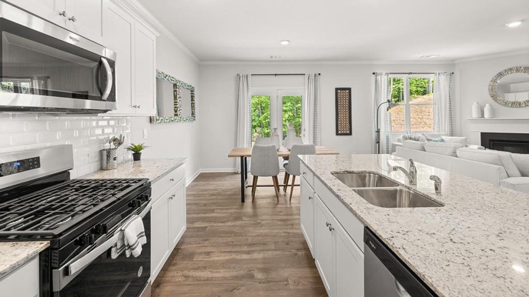 Furnished interior view inside a new home in Parkside at Carter Grove, Cartersville (Image 20). Furnished interior view inside a new home in Parkside at Carter Grove, Cartersville (Image 20).