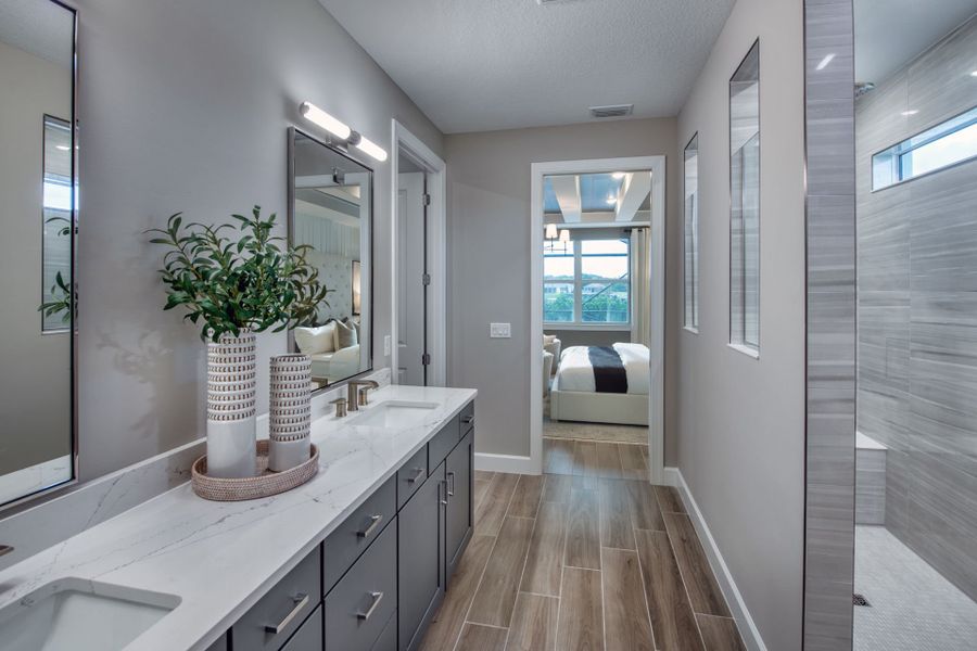 Furnished interior view inside a new home in Costa Pointe, Vero Beach (Image 10).