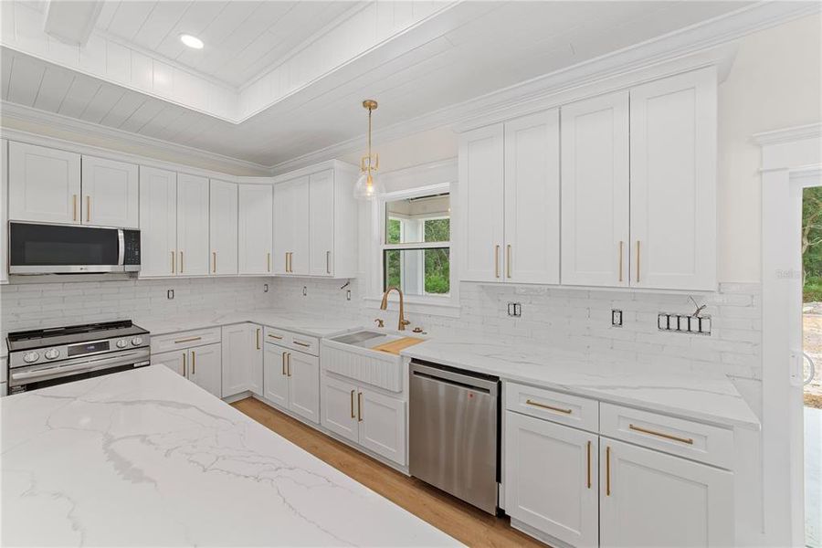 Furnished interior view inside a new home in , Webster (Image 10).