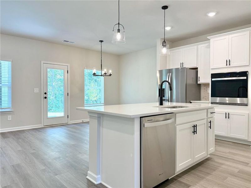 Furnished interior view inside a new home in , Braselton (Image 9).