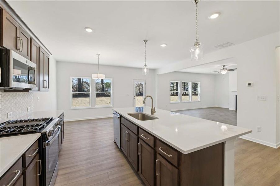 Furnished interior view inside a new home in The Estates at Casteel, Bethlehem (Image 7).