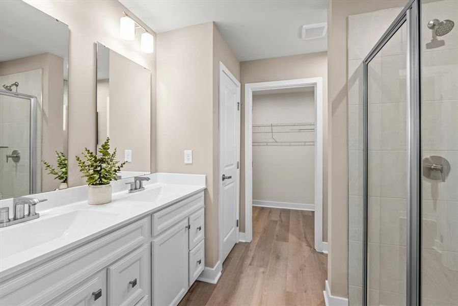Representative furnished interior of a home built from the NEW - Dunmore by Ryan Homes in Middle Creek Village, Bolivia (Image 30).