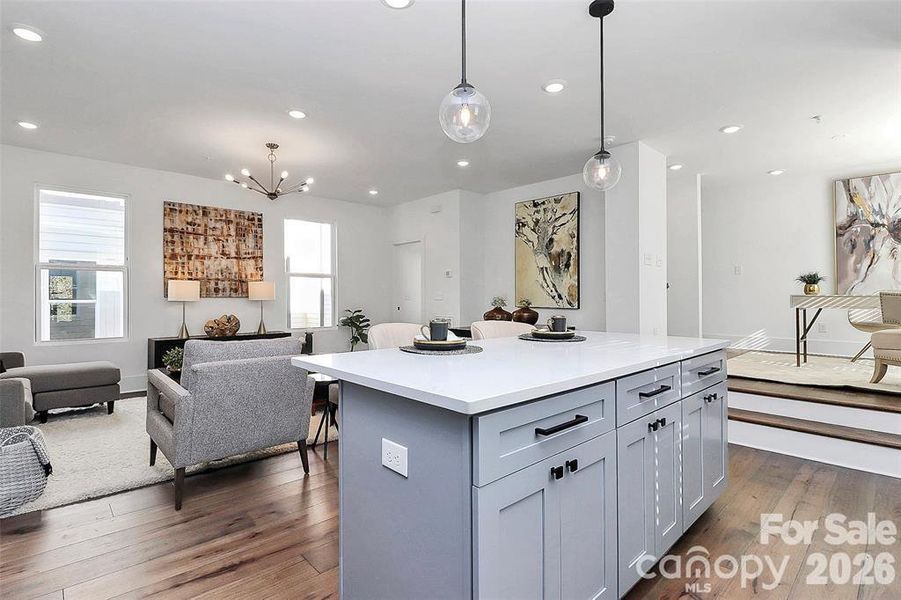 Furnished interior view inside a new home in , Charlotte (Image 6).