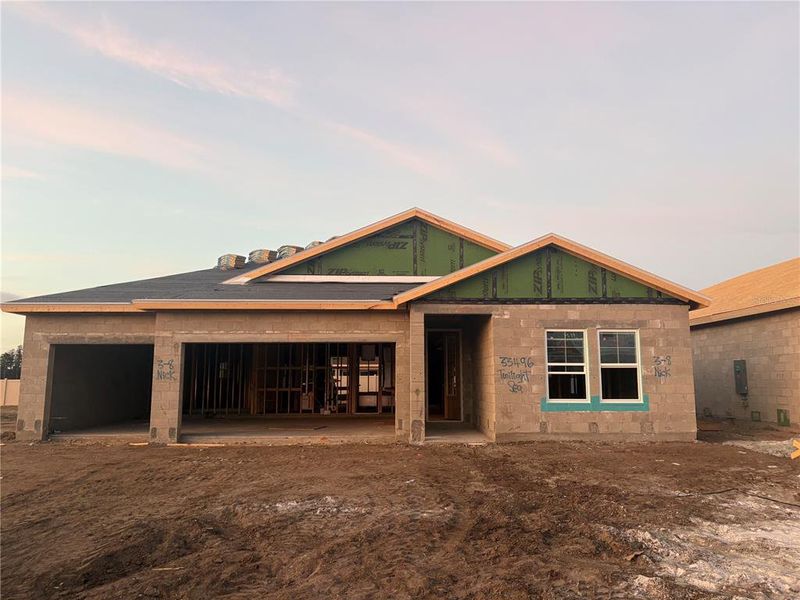 In-progress construction of a new home in Pasadena Woods, Pasadena Hills, FL (Image 3).