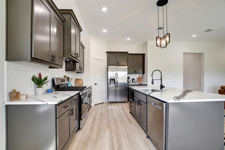 Furnished interior view inside a new home in , Iola (Image 10).