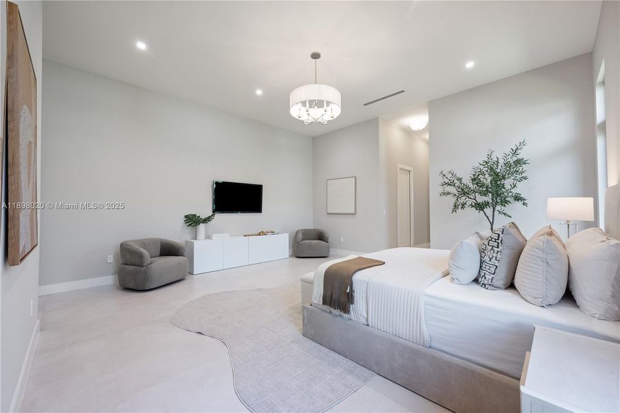 Furnished interior view inside a new home in , Miami (Image 46). Furnished interior view inside a new home in , Miami (Image 46).