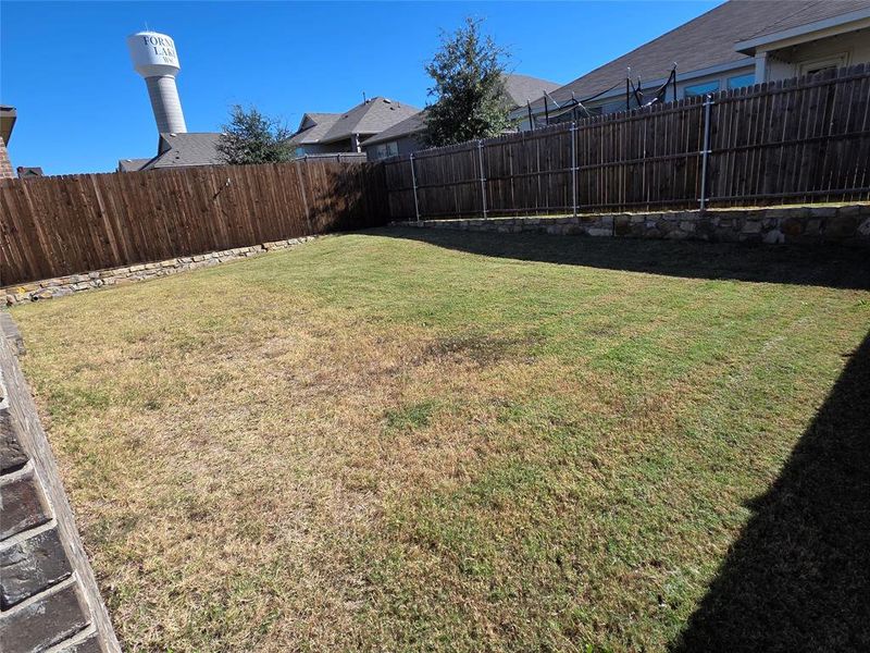 View of fenced backyard View of fenced backyard