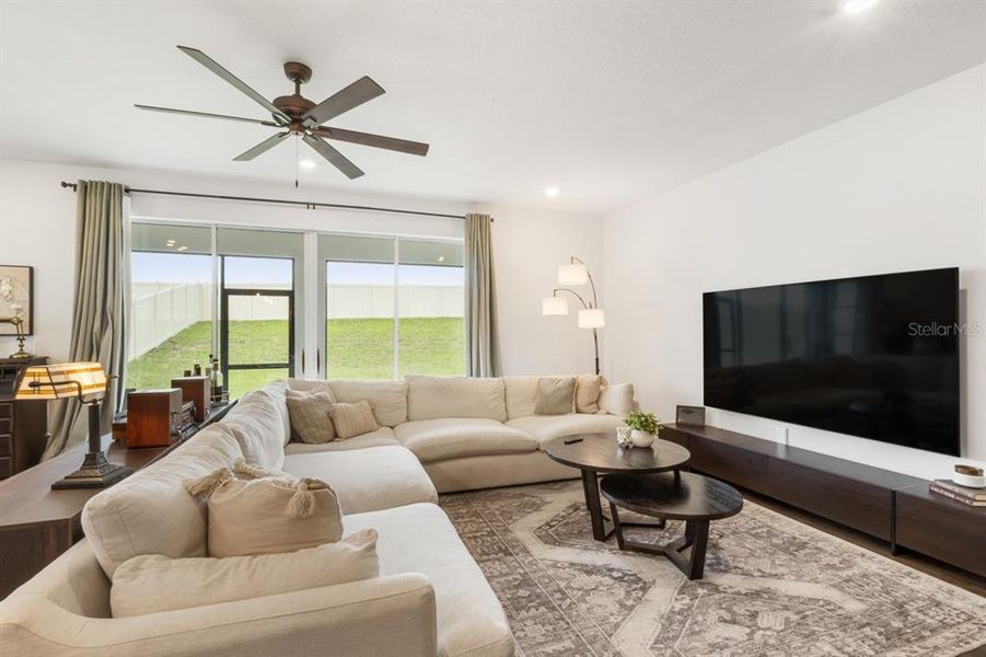 Furnished interior view inside a new home in Wellness Ridge, Clermont (Image 24). Furnished interior view inside a new home in Wellness Ridge, Clermont (Image 24).