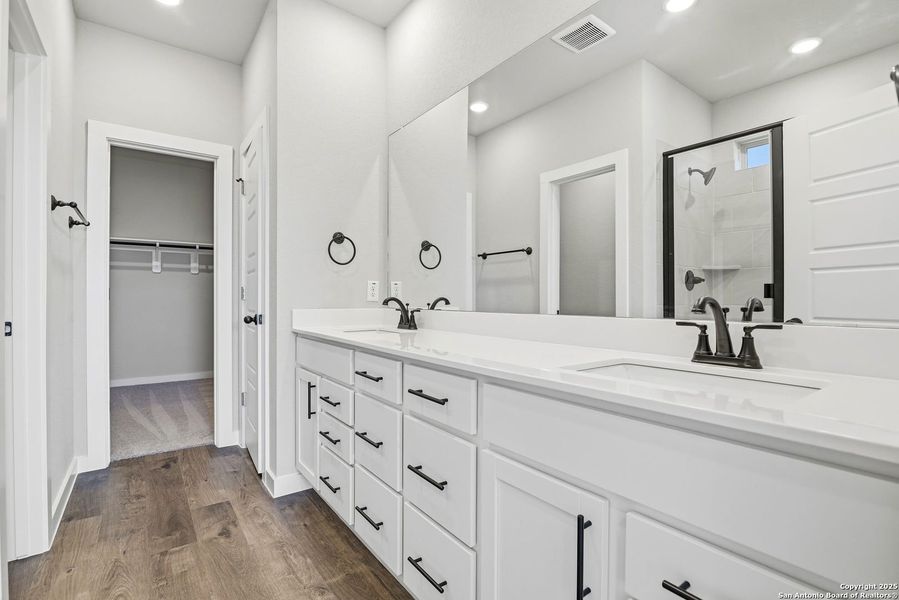 Furnished interior view inside a new home in Morgan Meadows, San Antonio (Image 10). Furnished interior view inside a new home in Morgan Meadows, San Antonio (Image 10).