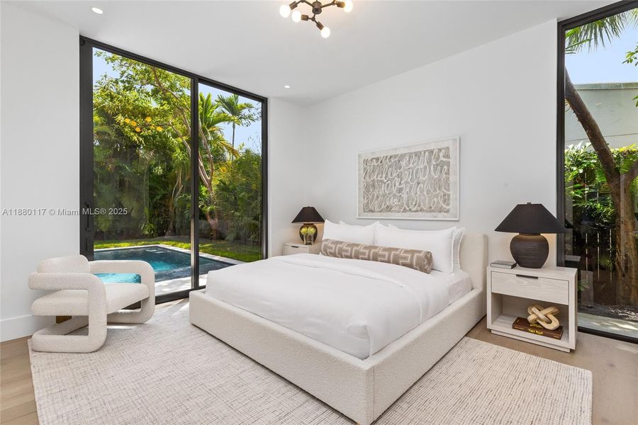 Furnished interior view inside a new home in , Miami (Image 71).