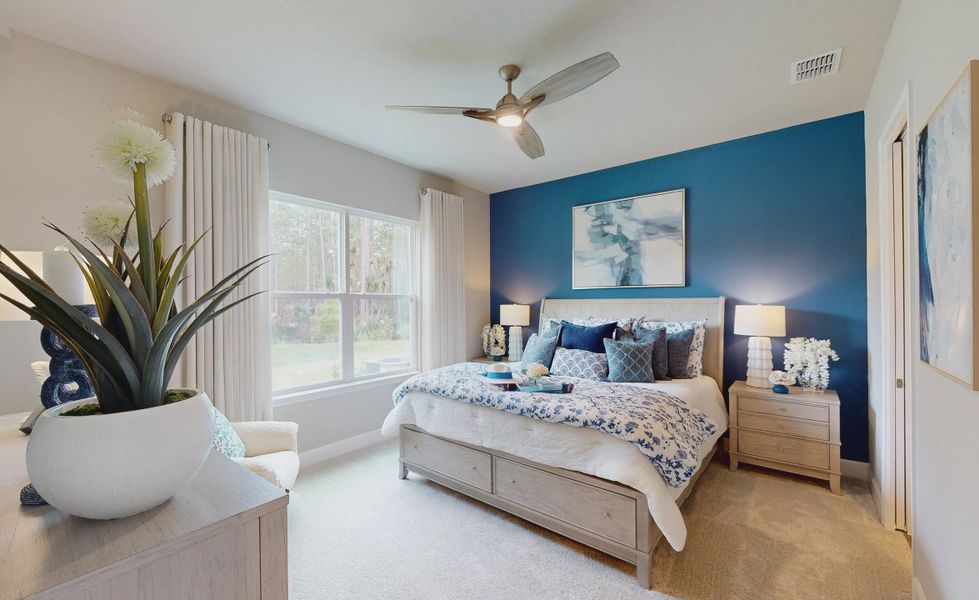 Furnished interior view inside a new home in Plantation Bay, Ormond Beach (Image 13).