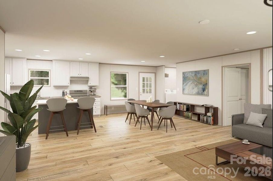 Furnished interior view inside a new home in , Hays (Image 10).