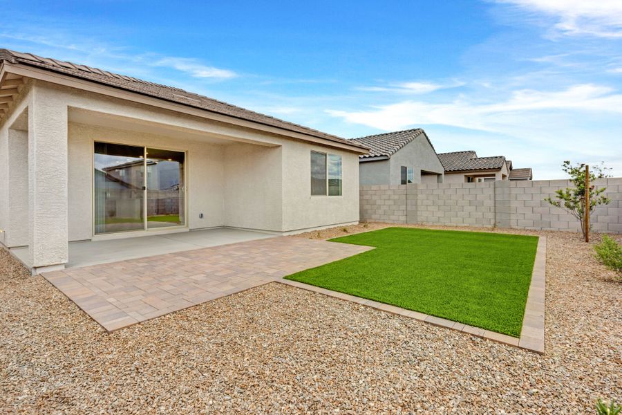 Exterior details and patio area of a home in Blackhawk, Tucson (Image 3). Exterior details and patio area of a home in Blackhawk, Tucson (Image 3).