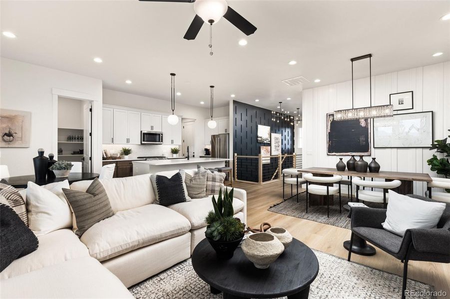 Furnished interior view inside a new home in Sterling Ranch 50s, Colorado Springs (Image 31). Furnished interior view inside a new home in Sterling Ranch 50s, Colorado Springs (Image 31).