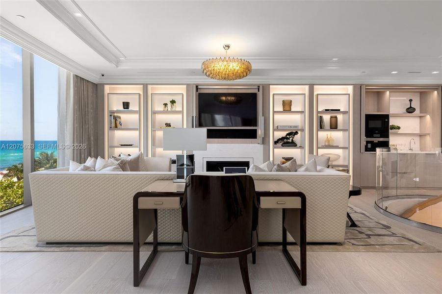 Furnished interior view inside a new home in , Sunny Isles Beach (Image 43).