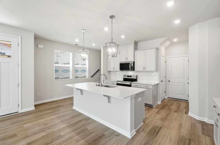 Furnished interior view inside a new home in Stonesummit at Reedy Creek, Charlotte (Image 5).