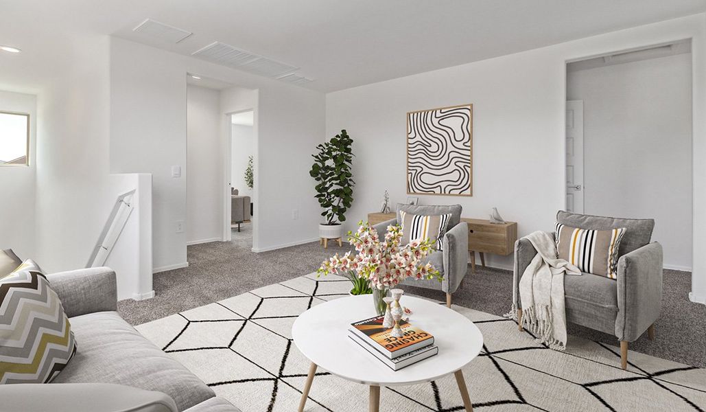Representative furnished interior of a home built from the Madison by D.R. Horton in Coronet at Gladden Farms, Marana (Image 6).